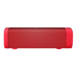 Bocina Bluetooth* mini SoundBar con acabado textil rojo