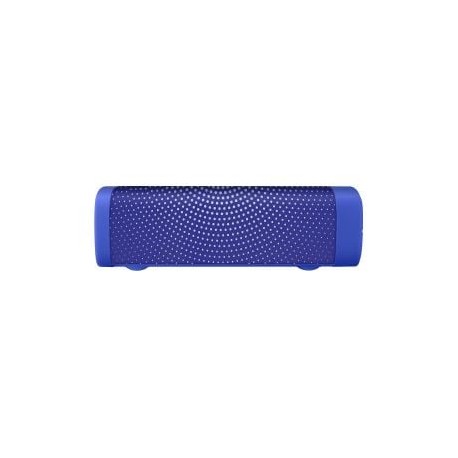 Bocina Bluetooth* mini SoundBar con acabado textil azul