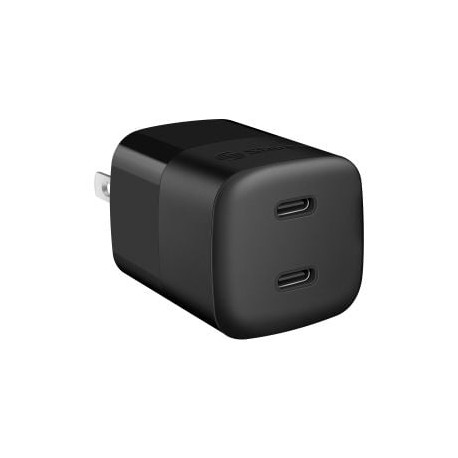 Cargador GaN USB C doble Power Delivery 36 W