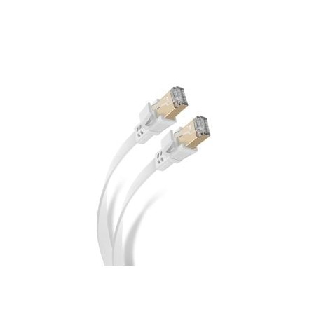 Cable Ethernet STP CAT 8, 40 Gbps, de 10 m, plano