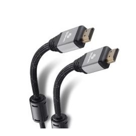 Cable HDMI* 4K con filtros de ferrita y cable tipo cordón, de 15 m