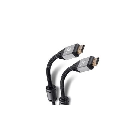 Cable HDMI 4K con filtros de ferrita y cable tipo cordón, de 1,8 m