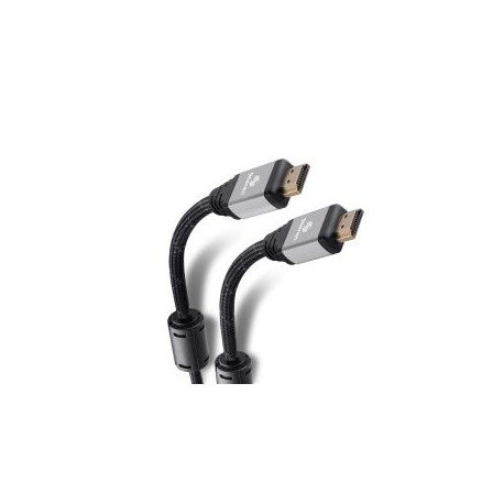 Cable HDMI 4K con filtros de ferrita y cable tipo cordón, de 3,6 m