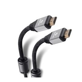 Cable HDMI 4K con filtros de ferrita y cable tipo cordón, de 3,6 m