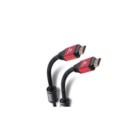 Cable HDMI 4K con filtros de ferrita y cable tipo cordón, de 3,6 m