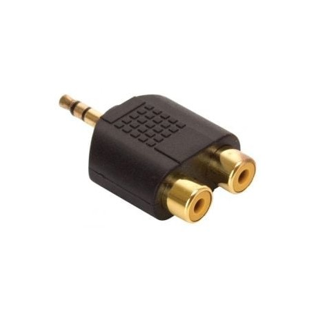 Adaptador elite de plug 3,5 mm a 2 jacks RCA, estéreo