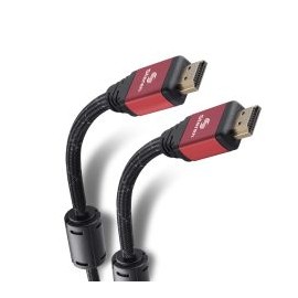 Cable HDMI* 4K con filtros de ferrita y cable tipo cordón, de 15 m