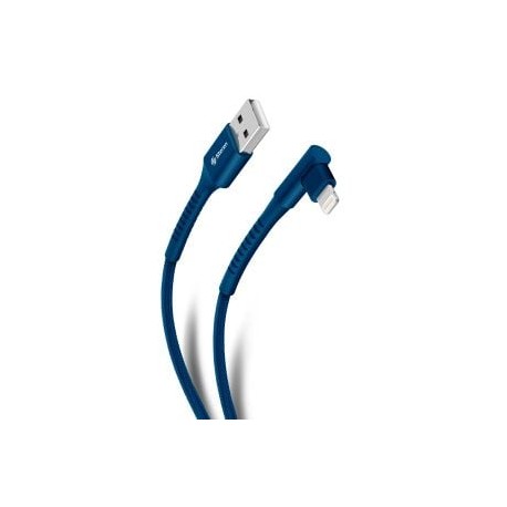 Cable USB a Lightning con conector a 90° de 2 m