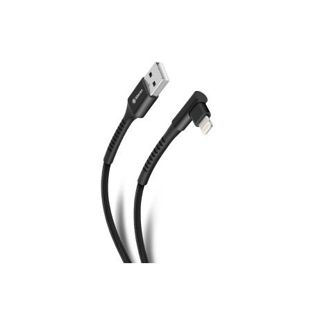 Cable USB a Lightning con conector a 90° de 1 m