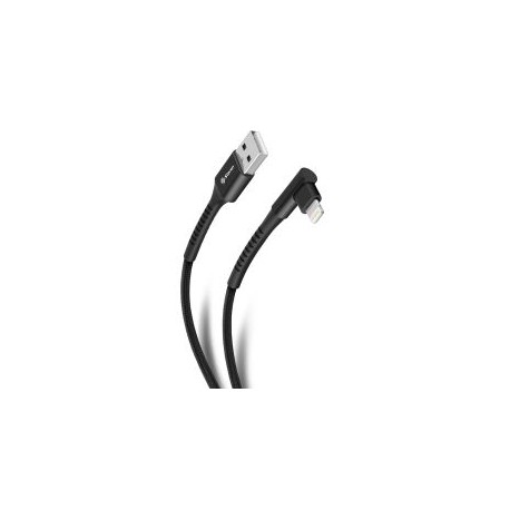 Cable USB a Lightning con conector a 90° de 2 m