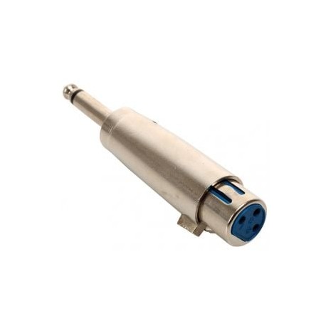 Adaptador de plug 6,3 mm a jack Cannon, monoaural